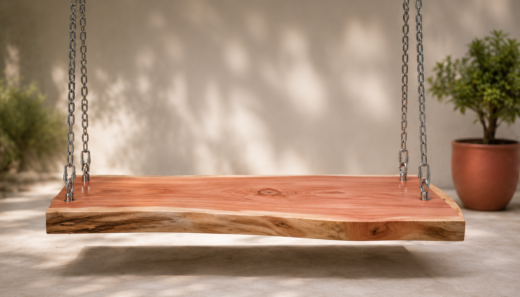 Australian Hardwood One-Piece Live Edge Complete Swing